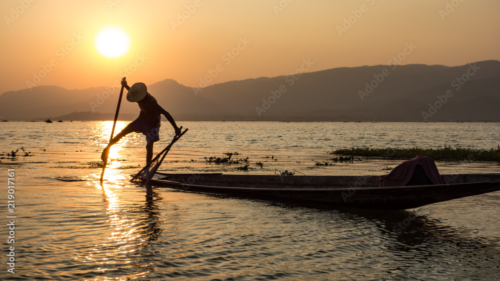 Fischer auf dem Inle See, Myanmar