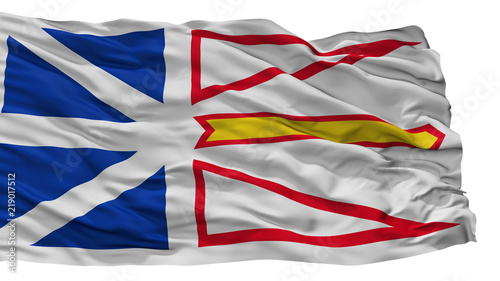Tablou pe pânză Newfoundland And Labrador City Flag, Country Canada, Isolated On White Backgroun