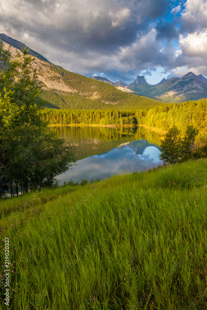 Sunrise at Wedge Pond, Kananaskis Country, Canadian Rocky Mountains, Alberta, Canada Sunrise at Wedge Pond, Kananaskis Country, Canadian Rocky Mountains, Alberta, Canada