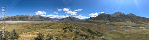 Panorama Mout Sunday; Herr der Ringe Location; Neuseeland