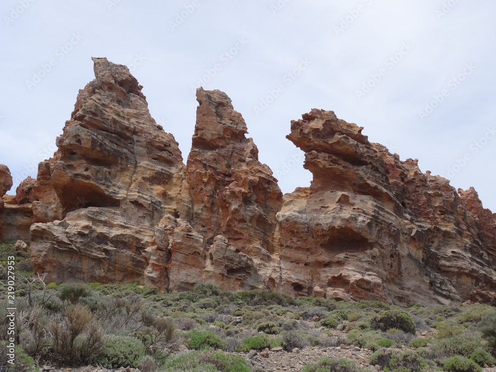 Gesteinsformation wie im Canyon