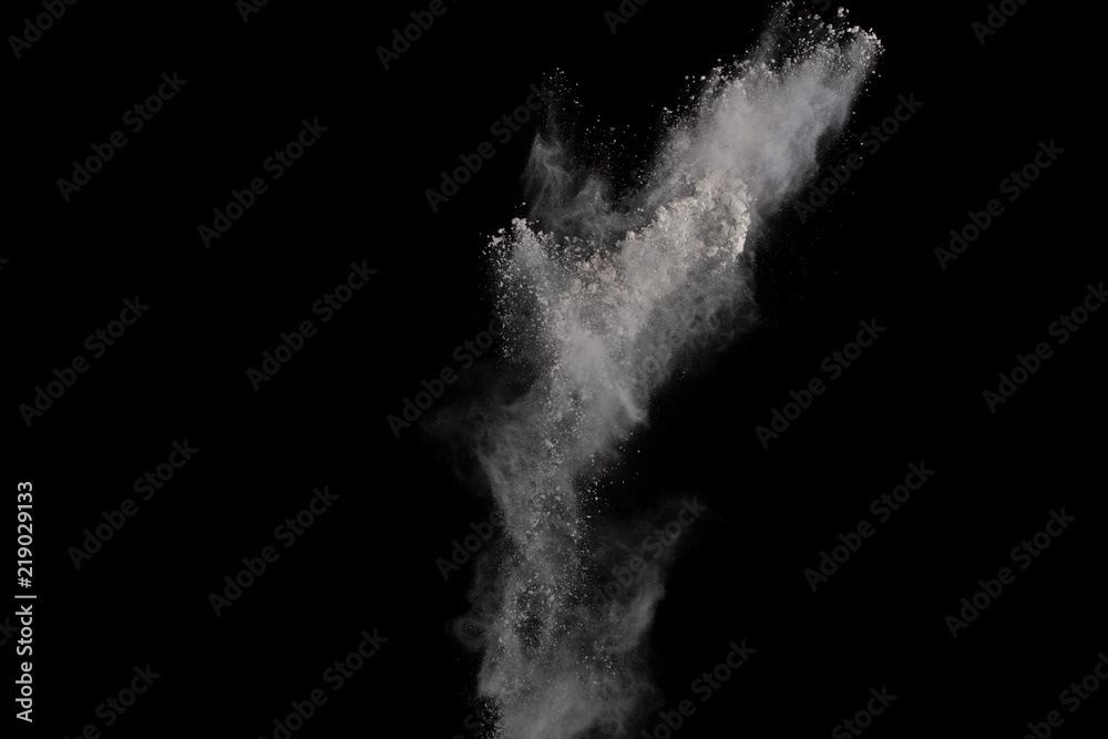 White powder explosion on white background. Colored cloud. Colorful dust explode. Paint Holi. White powder explosion on white background. Colored cloud. Colorful dust explode. Paint Holi.