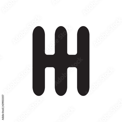 manual gearbox icon vector design isolated on white background