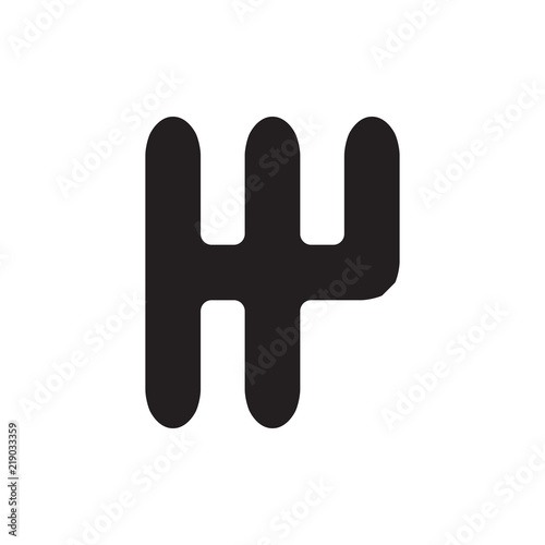 manual gearbox icon vector design isolated on white background