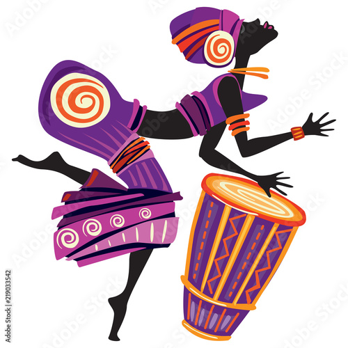 Afro women dancing