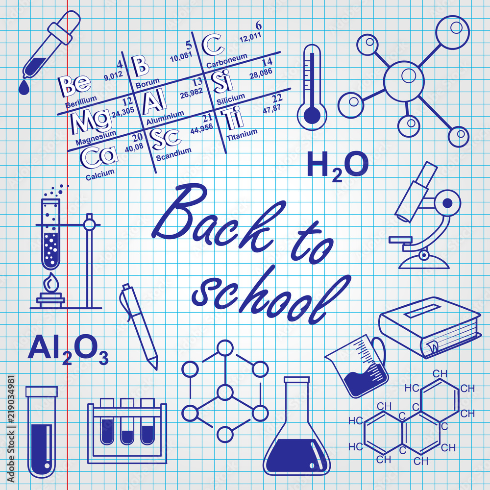 Back to school. chemistry lesson Back to school. chemistry lesson