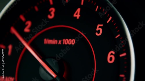 Car revving with analog tach