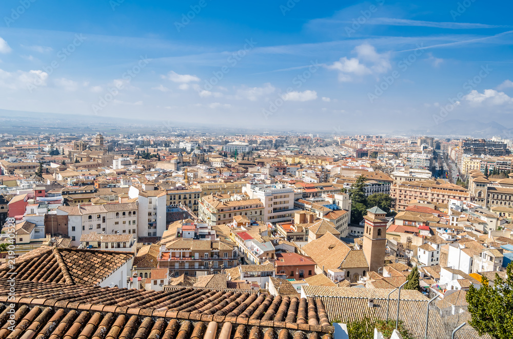Cityscape of Granada, Spain