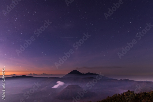 Mount Bromo scenery changes its colours second by second from dust from night to early morning.