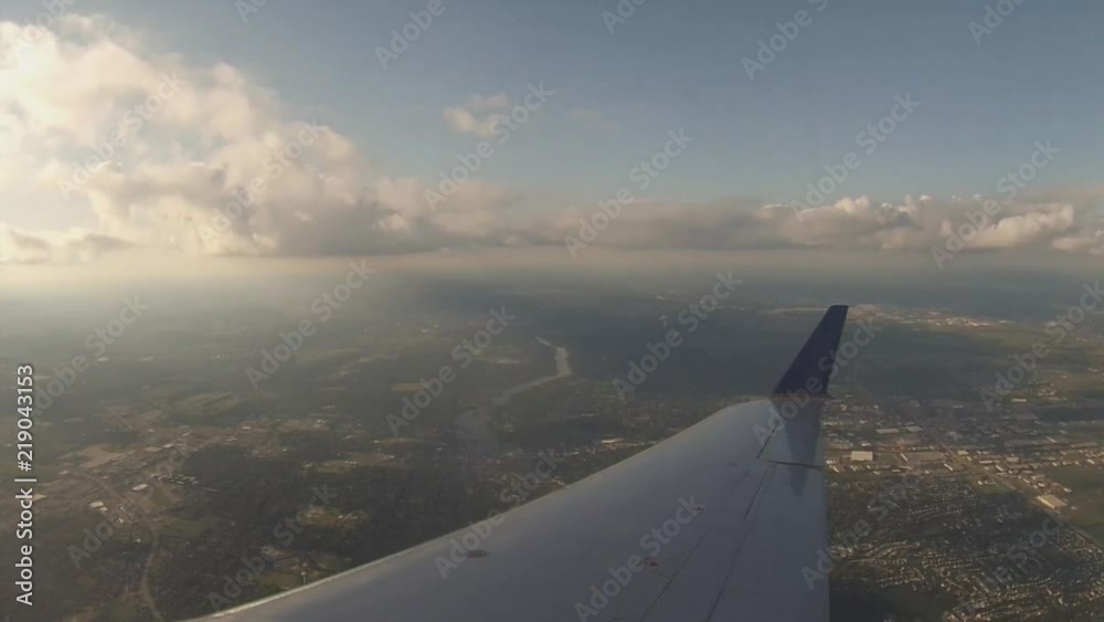 Looking out the window of a jet landing in Chicago Looking out the window of a jet landing in Chicago