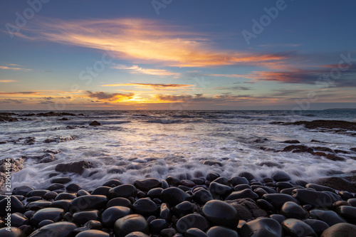 Seascape of Westward Ho! North  Devon. UK © David A