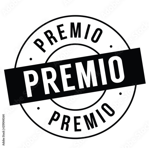 premium stamp on white