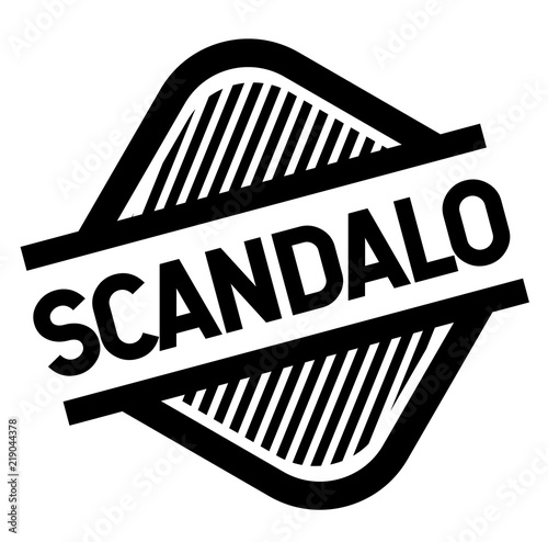 scandal stamp on white
