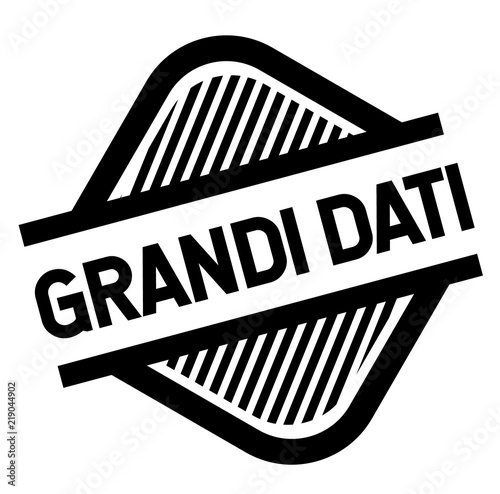 big data stamp on white