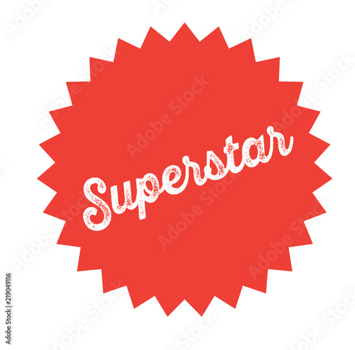 superstar stamp on white