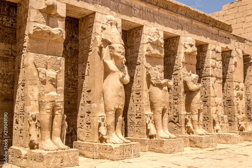 Statues at Karnak Temple. Luxor, Egypt, North Africa, Africa photo