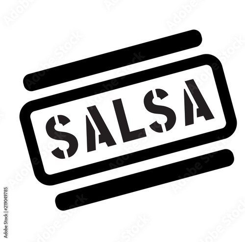 salsa black stamp
