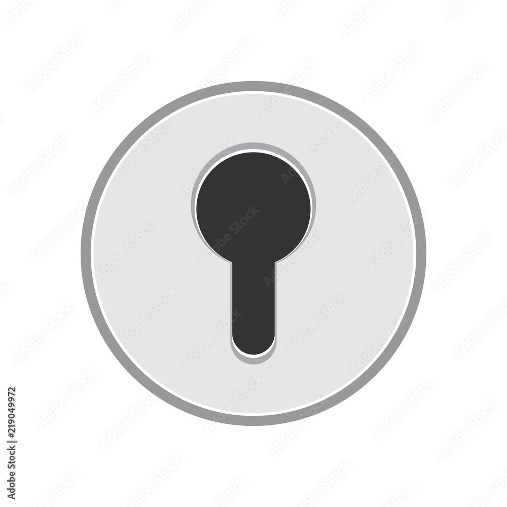 Keyhole icon design Keyhole icon design