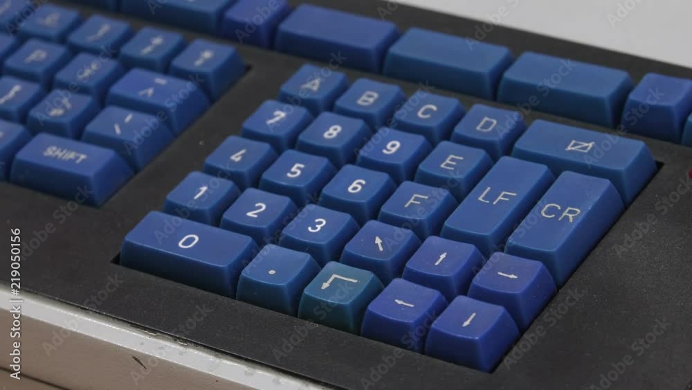 Computer keyboard. Computer or game console from the 90s. Old retro style. Computer keyboard. Computer or game console from the 90s. Old retro style.
