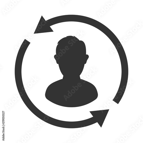 User avatar icon, sign, profile symbol
