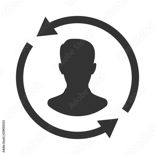 User avatar icon, sign, profile symbol