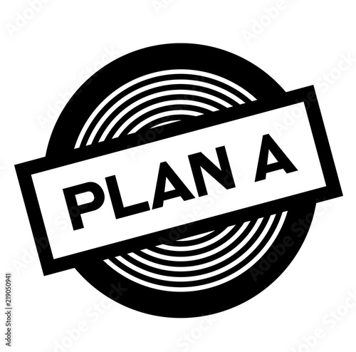 plan a black stamp
