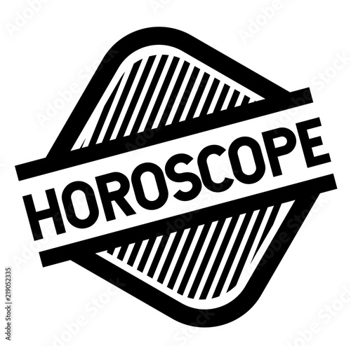 horoscope stamp on white