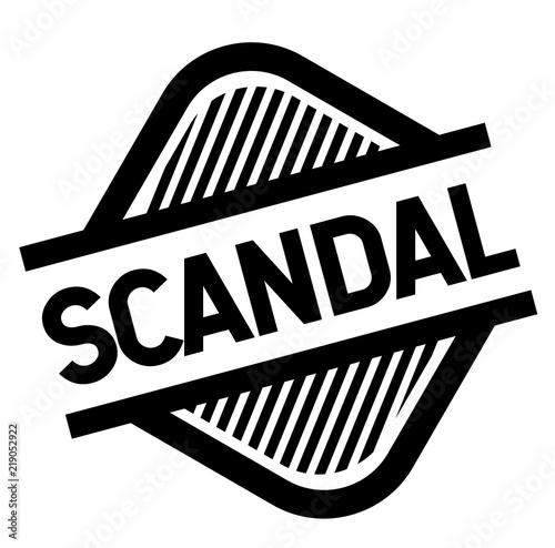 scandal stamp on white