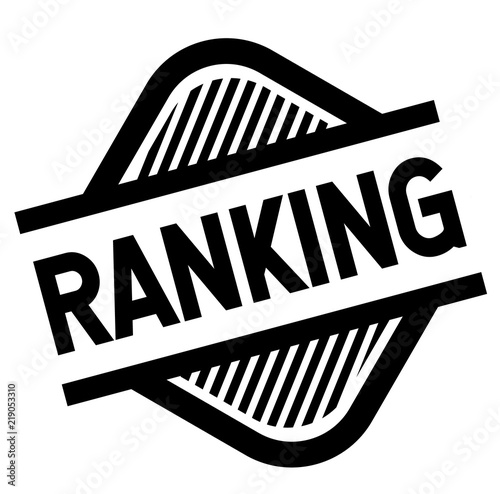 ranking stamp on white