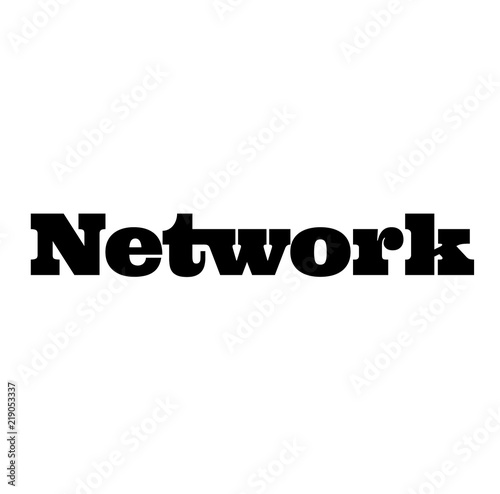 network stamp on white