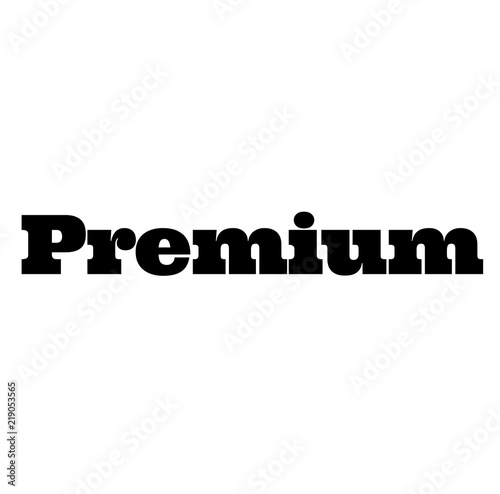 premium stamp on white