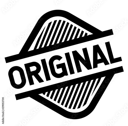 original stamp on white