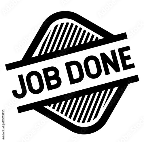 job done stamp on white