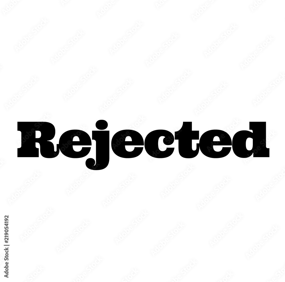 rejected stamp on white rejected stamp on white