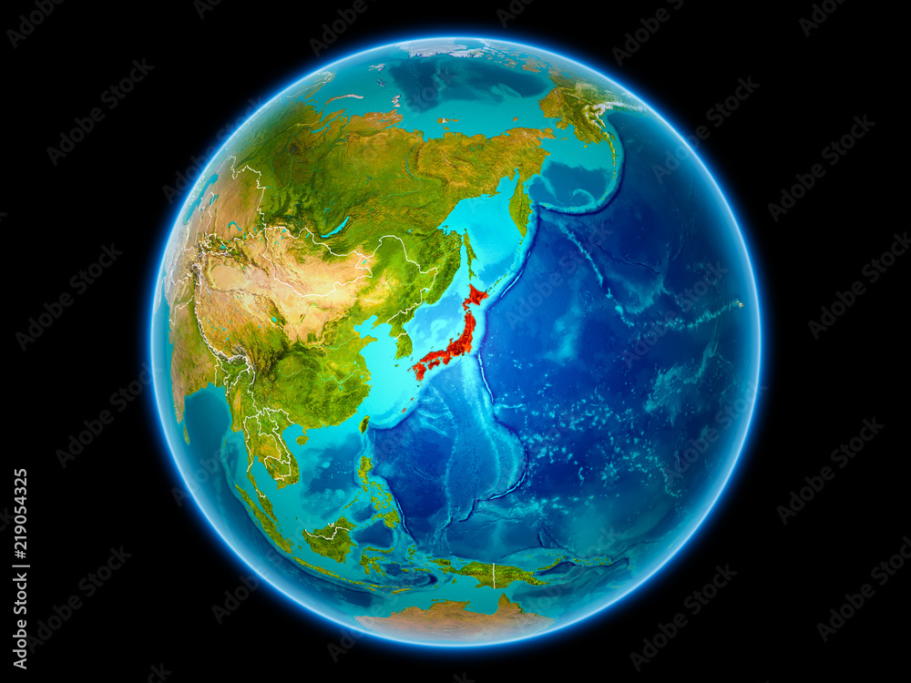 Japan on Earth from space Japan on Earth from space