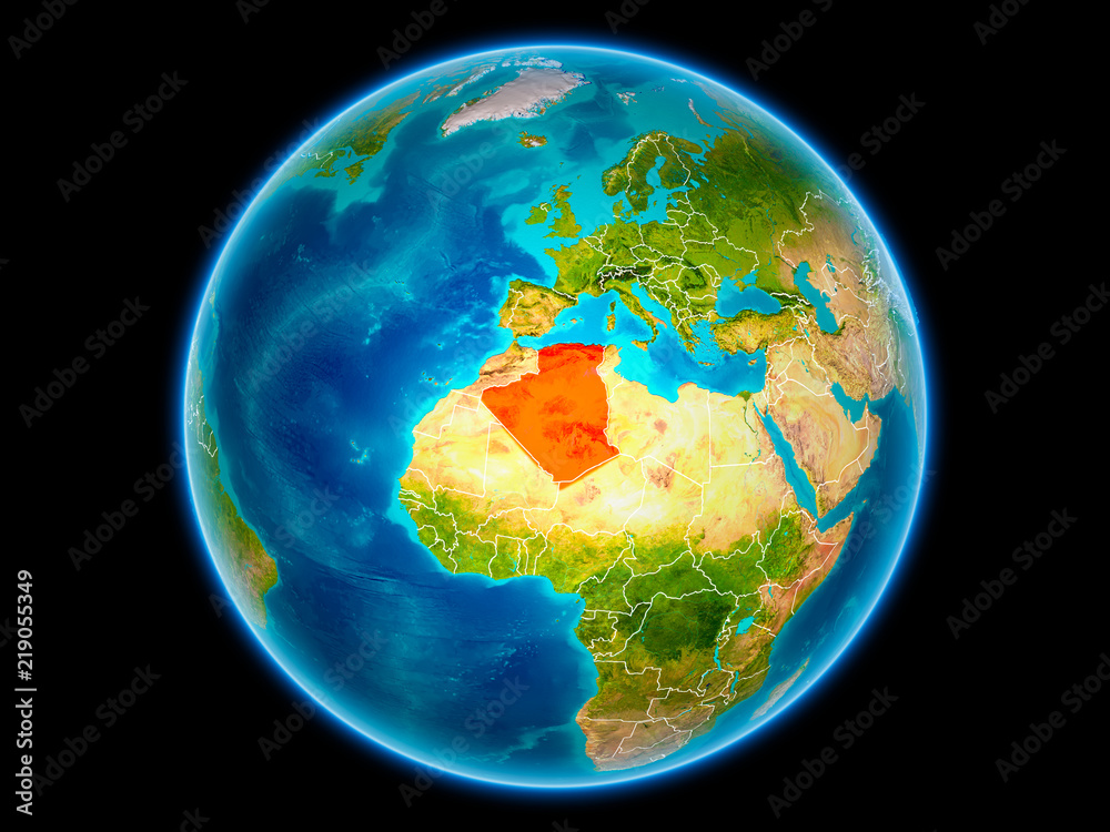 Algeria on Earth from space Algeria on Earth from space