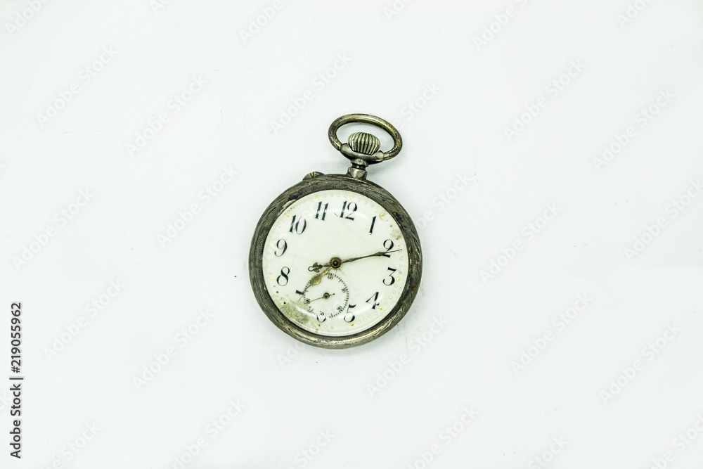 pocket watch classic on a white background pocket watch classic on a white background