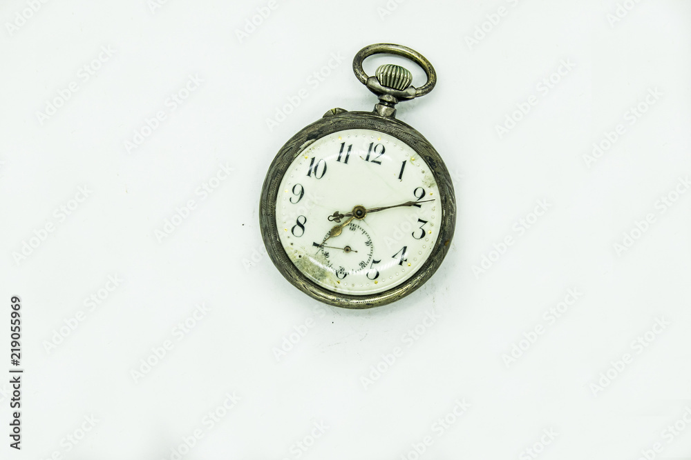 pocket watch classic on a white background pocket watch classic on a white background