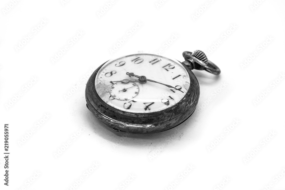 pocket watch classic on a white background pocket watch classic on a white background