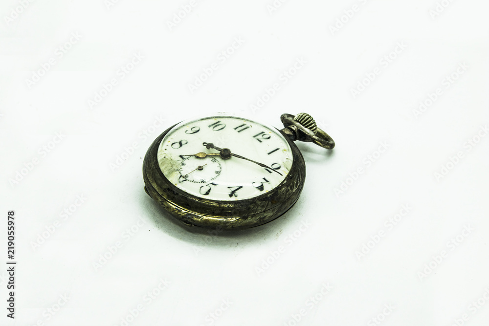 pocket watch classic on a white background pocket watch classic on a white background