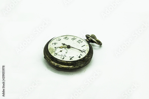 pocket watch classic on a white background