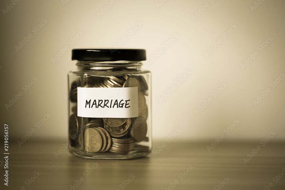 Saving For Marriage Concept Saving For Marriage Concept
