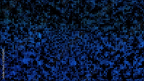 Cascading Matrix Code Animation (Blue)