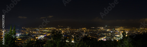 Wallpaper Mural Landscape of the city of Bilbao at night, Spain Torontodigital.ca