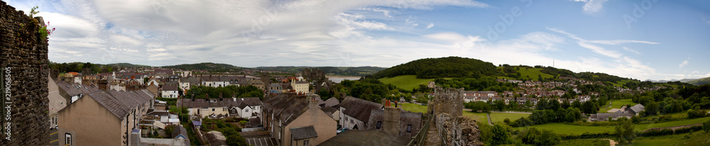 Conwy from the Wall- a classic Welsh village Conwy from the Wall- a classic Welsh village