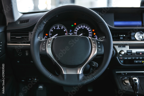 Car control panel close up, dashboard © kuznechik42