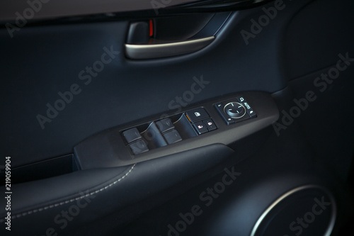 Interior view of car with black salon © kuznechik42