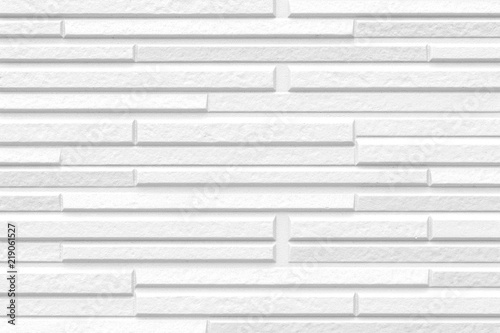 White modern stone tile wall pattern and background