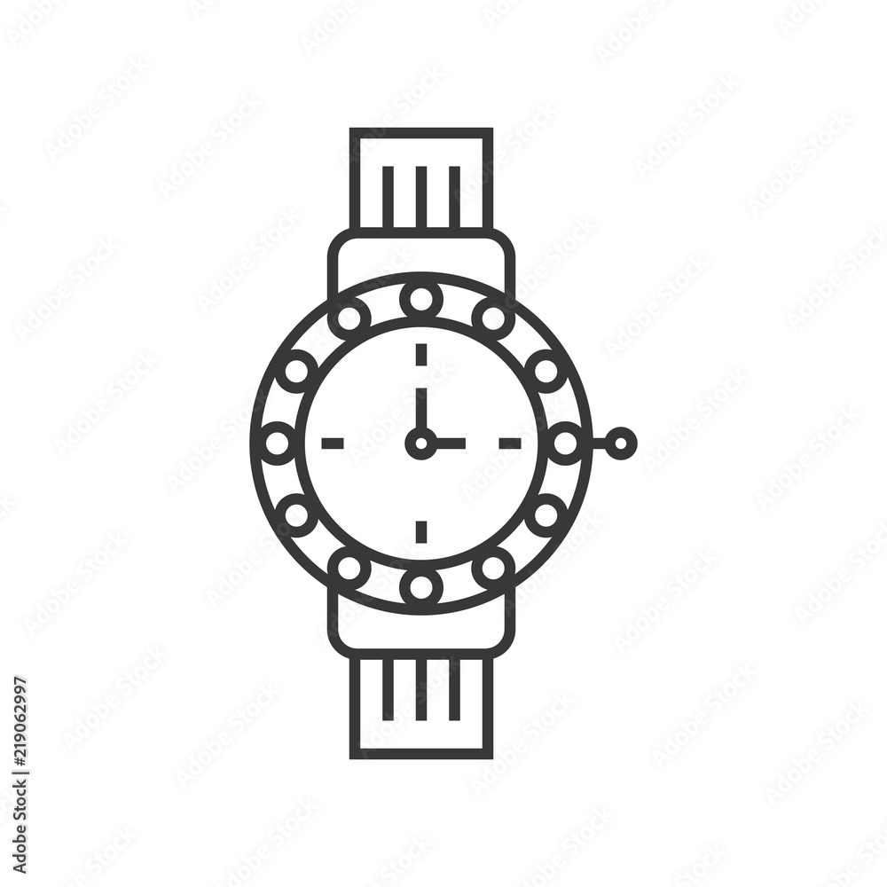 luxury watch, jewelry related outline icon luxury watch, jewelry related outline icon