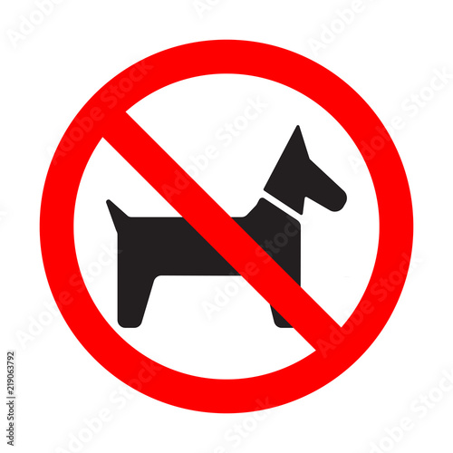 No dog vector sign